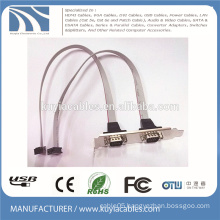 2 Ports Rs-232 DB9 Bracket Cable